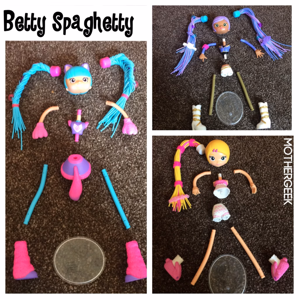 Betty Spaghetty Deluxe Mix and Match Pack - 1 Honest Review 4 Betty Spaghetty in Pieces